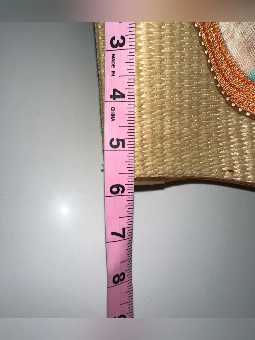 MISSONI 70s style 6” striped fabric leather raffia platform wedge boho sandals